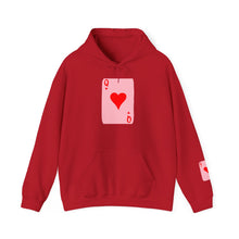 Load image into Gallery viewer, QUEEN OF HEARTS CARD HOODIE