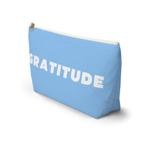 Load image into Gallery viewer, GRATITUDE Accessory Pouch w T-bottom