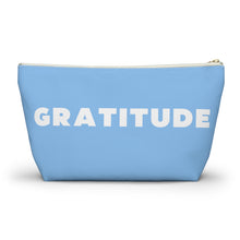 Load image into Gallery viewer, GRATITUDE Accessory Pouch w T-bottom