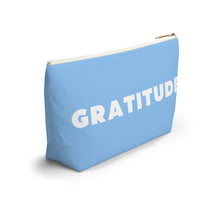 Load image into Gallery viewer, GRATITUDE Accessory Pouch w T-bottom