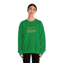 Load image into Gallery viewer, GOLD ENGAGED NYE 2024 Crewneck Sweatshirt

