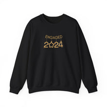 Load image into Gallery viewer, GOLD ENGAGED NYE 2024 Crewneck Sweatshirt
