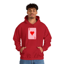 Load image into Gallery viewer, QUEEN OF HEARTS CARD HOODIE
