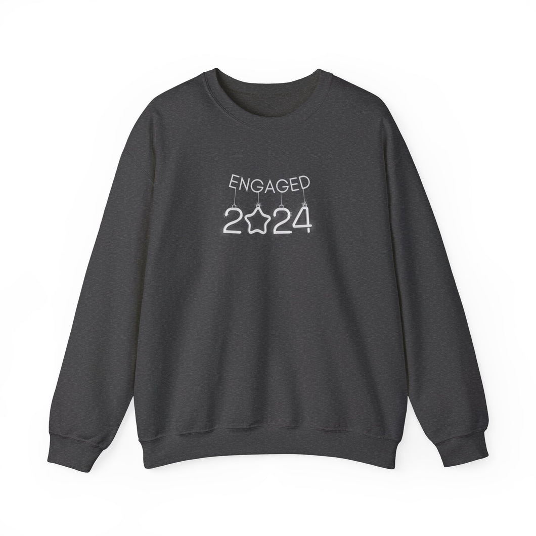 SILVER ENGAGED NYE 2024 Crewneck Sweatshirt