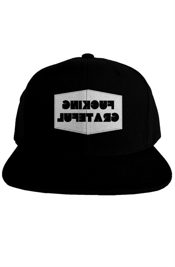 FUCKING GRATEFUL SNAPBACK - BLACK