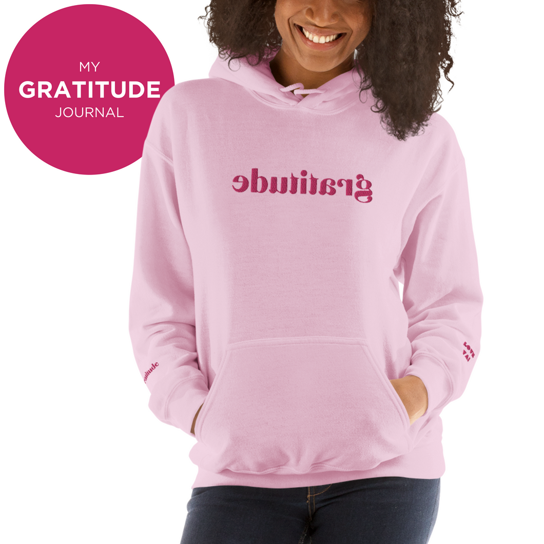 OFFICIAL MY GRATITUDE JOURNAL EMBROIDERED HOODIE
