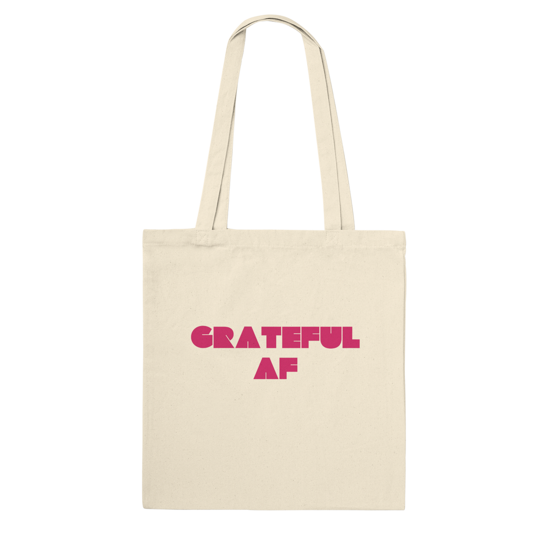GRATEFUL AF Premium Tote Bag